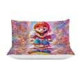 thumbnail image 3 of Super Mario 3-Piece Bedding Sets, Comforter Set (1 Quilt Cover + 2 Pillow Cover), Soft Microfiber Duvet Cover Set with Zipper Closure, 3 of 8