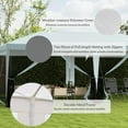 thumbnail image 5 of GVN Backyard Garden Canopy, Camping Canopy Screen Tent,10' x 20' Party Tent, Outdoor Wedding Canopy with Removable Sidewalls,White, 5 of 10