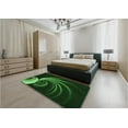 thumbnail image 5 of Ahgly Company Machine Washable Indoor Square Transitional Night Black Area Rugs, 7' Square, 5 of 7