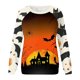 thumbnail image 5 of Sudadera con capucha y sombrero de bruja y calabaza de Halloween para mujer: jersey informal de manga larga para otoño, 5 of 6