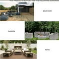 thumbnail image 3 of Outdoor Sectional Cushions, 6 Seat Patio Sectional Cushions, 4" Foam High-Density, Water-Resistant Patio Sofa Cushions Replacement Set（Navy blue）, 3 of 8