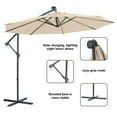 thumbnail image 2 of 10 ft LED Lighted Outdoor Patio Offset Cantilever Umbrella,Tan, 2 of 6