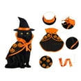 thumbnail image 5 of Halloween Pet Cape Hat Set Cat Dog Dress Up Cosplay Costume Dress Photo Props Pet Accessories, 5 of 8