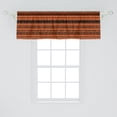 thumbnail image 2 of Ambesonne Retro Window Valance, Old Border Ornaments, 54" X 18", Orange Black, 2 of 3