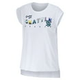 thumbnail image 2 of Women's WEAR by Erin Andrews White Seattle Kraken Greetings From Muscle T-Shirt, 2 of 3