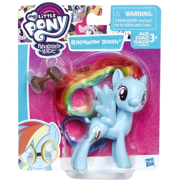 Hasbro-My Little Pony Anime Figure Toys for Children, Rainbow Dash Fluttershy Toys, Figuras for Bowl, Action Toy, Birthday Gift, 8cm zhangyuxiang LED