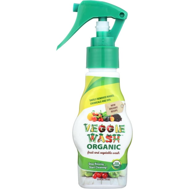 Organic Fruit and Vegetable Wash Spray, 2.5 fl oz, 1 Pack