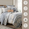 thumbnail image 5 of Paseo Road Desert Sage 3 Piece Aztec Tribal Reversible Cotton Quilt Set, Western Bedding, King, 5 of 7