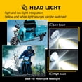 thumbnail image 2 of Ruiandsion P45T Motorcycle LED Headlight Bulb 3000LM 6000K White 12-80V Wide Voltage,High/Low Dual Beam,Replacement, 1 Pcs, 2 of 11