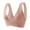 Pink, variant on Everyday Bra for Women Ribbed Deep V Neck Cami Shirts Wide Strap Comfort Yoga Bralette