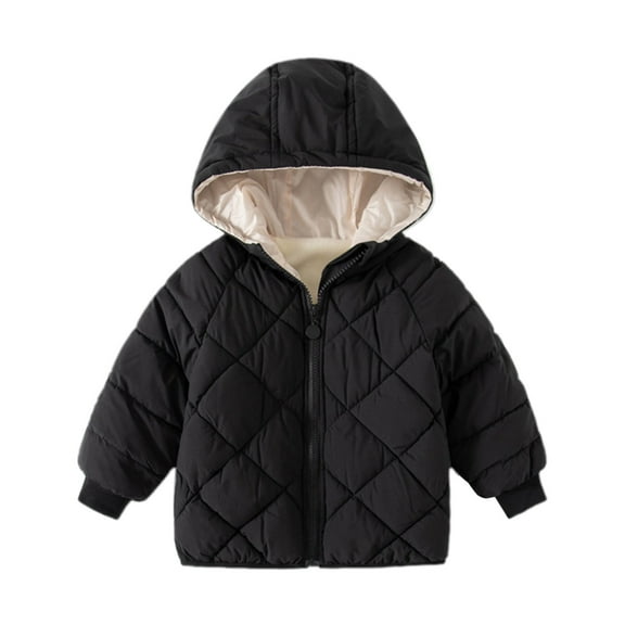 Kids Boy's Winter Coat Girl Boy Winter Coats Kids Warm Hooded Outwear Coat Boys Jacket Kids Winter Coats Midweight Quilted Puffer Coat