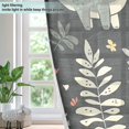 thumbnail image 4 of Yayeee Window Curtains Light Filtering 63"x52" Grommet Panel Pair Home Living Room Decor, Gray Dinosaur, 4 of 7