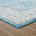 thumbnail image 3 of LR Home Botanical Woven Indoor/Outdoor Area Rug, Blue, 2 ft. x 4 ft., 3 of 11
