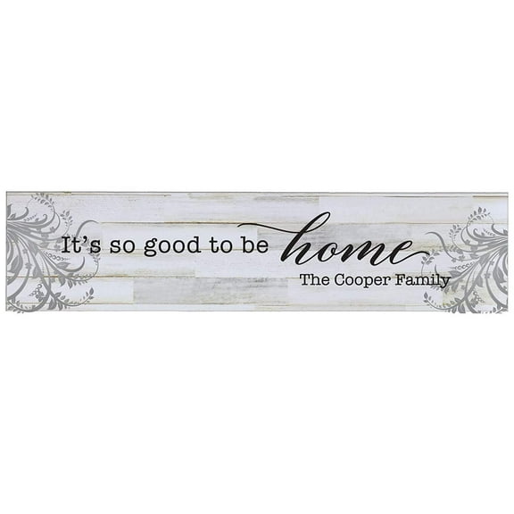 It's so good to be home Wooden Wall Sign Art Size 10 x 40