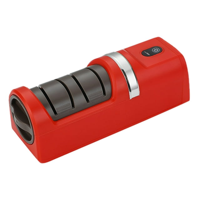 Aiguiseur Rechargeable USB Portable Sans Fil 3 Vitesses pour Couverts de Cuisine