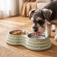 thumbnail image 5 of ICQOVD Stainless Steel Double Pet Bowl Set Food and Water Feeder with Non Slip Base Large Capacity Durable Feeding Bowl 9.84x5.31x1.77IN, 5 of 7