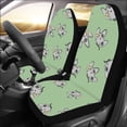 thumbnail image 2 of ZHANZZK Set of 2 Car Seat Covers Curt Cartoon Cat Universal Auto Front Seats Protector Fits for Car,SUV Sedan,Truck, 2 of 4