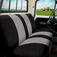 thumbnail image 6 of CozyNestFinds Truck Bench Seat Cover Without Headrest Hole, Compatible with Most Truck and Car Bench Seats, Universal Dutch Velvet Automotive Cover Cushion Accessories, Black & Gray, 6 of 8