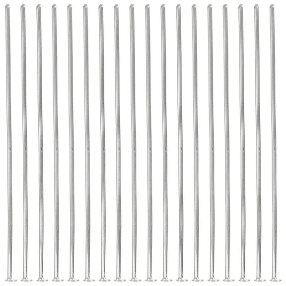 MLINS 400 Pcs Metal T-needle Flat Head Pin Straight Jewelry Silver