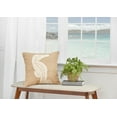thumbnail image 6 of Seahorse Burlap Beige Accent Throw Pillow 18" x 18", 6 of 8