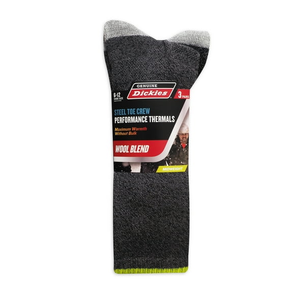 Dickies Men's Midweight Thermal Sock, Pack-3
