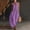 Dress-80Purple, variant on Gamivast Linen Dresses for Women Halter Deep V Neck Maxi Dress Loose Fit Flowy Sundress with Pockets Casual Dress Beach Dress Vacation Dress Black S