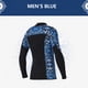 thumbnail image 5 of Eigraketly Traje de neopreno de 3MM para buceo, traje de neopreno grueso de manga larga, chaqueta, trajes de buceo, traje de Surf para aeróbic acuático, Deportes acuáticos azul S Eigraketly OD003290-01, 5 of 6