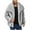 Gray, variant on ZUKMRJPC Mens Vintage Faux Fur Coat Winter Warm Long Sleeve Open Front Cardigans Solid Color Soft Comfy Loose Fit Lapel Thick Jacket
