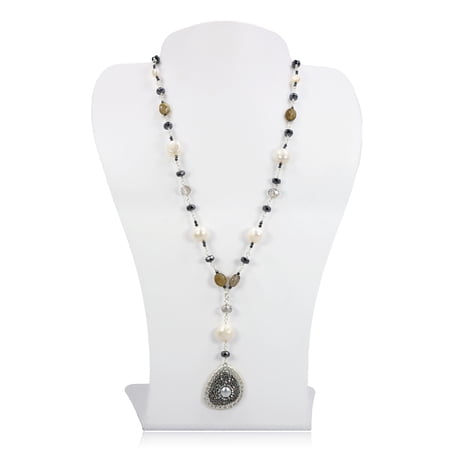 MGR! My Gems Rock! Lariat Hematite Hematite Necklace
