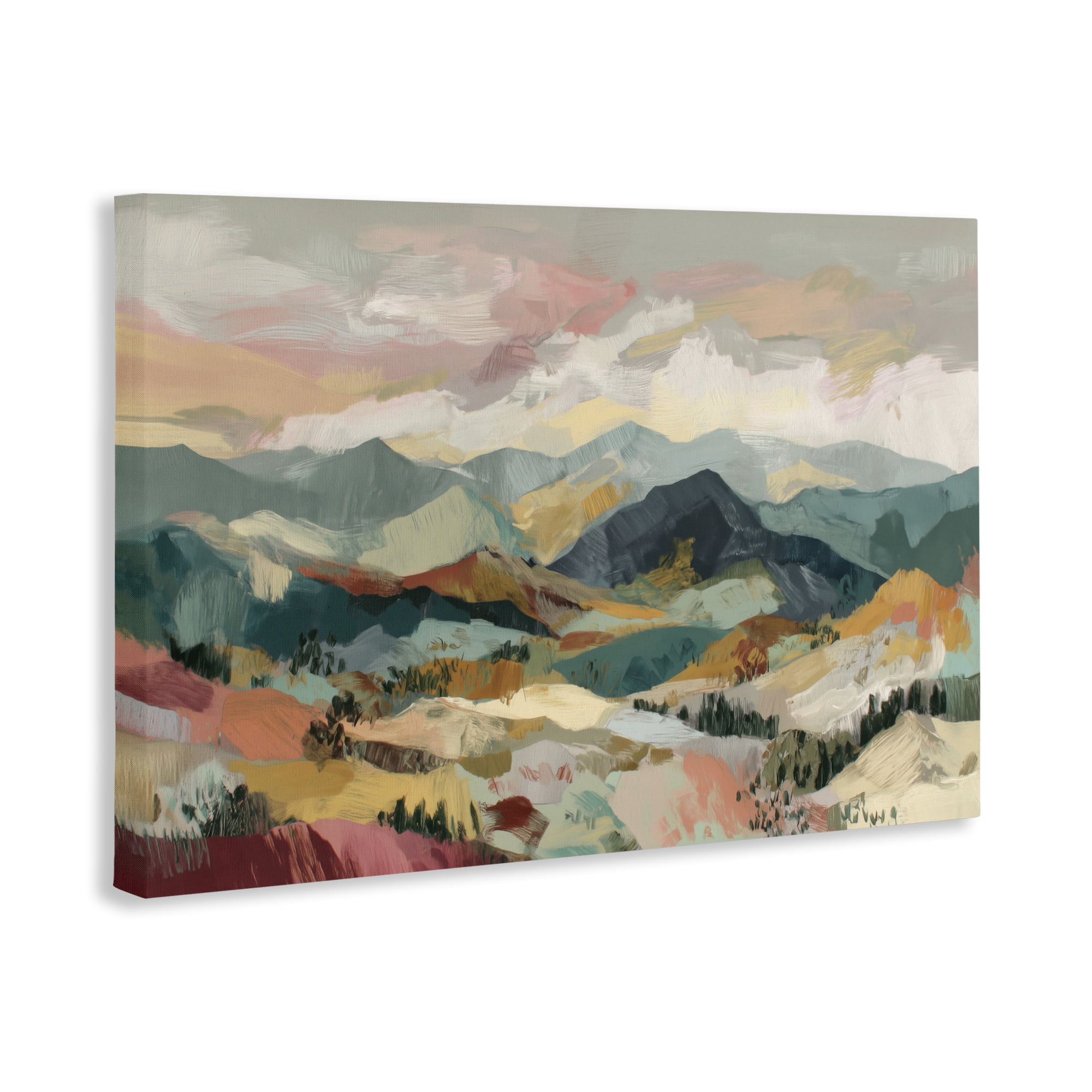 Stupell Industries Mountain Valley Vista Canvas Wall Art, design by Chromatic Storm Studio