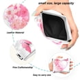 thumbnail image 2 of PU Leather Coin Purse Wallet Compact Water-Resistant Card Cases Money Organizers Floral Heart with Pink Glitter, 2 of 7