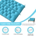 thumbnail image 5 of Kimunuk Outdoor Porch Swing Cushion, 47" X 40" X 5" Waterproof Bench Chair Replacement Cushion with 6 Ties for Patio, Lake Blue, 5 of 7