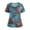 Sky Blue_016#717, variant on Homozy Pumpkin Scrub Tops Womens Halloween V Neck Short Sleeve with Pockets Halloween Costumes Lighweight Nurse Tops Scrubs Red 2XL