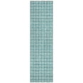 thumbnail image 2 of Addison Rugs Chantille Indoor/Outdoor Transitional Squares Teal Washable Runner Rug, 2'3" x 7'6", 2 of 6