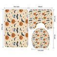 thumbnail image 3 of Vintage Halloween Icons Pattern Bathroom Rugs Sets 3 Piece,Toilet Cover Set,Absorbent Non Slip Bathroom Mats Sets with U-Shaped Contour Rug Toilet Rug Set, 3 of 5