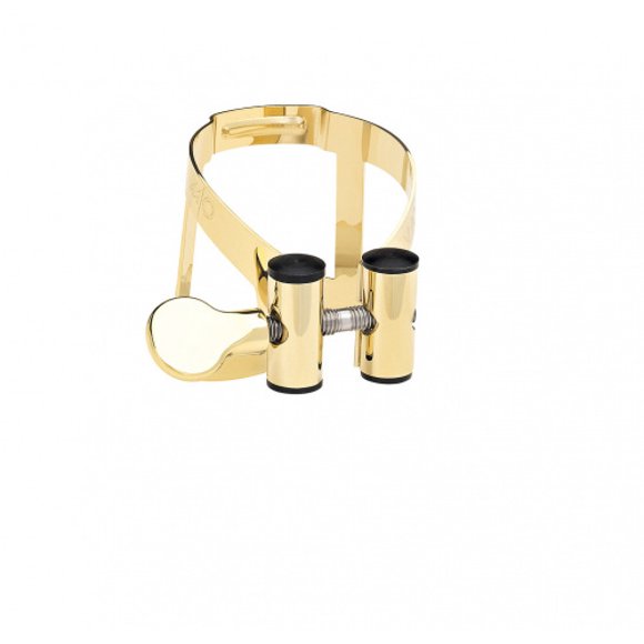 Vandoren M|O Ligature and Plastic Cap for Tenor Saxophone; Gold Plated Plated