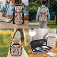 thumbnail image 3 of KUIFORTI Brown Camo Bow Durable Kids Backpack Set 4Pcs with Lunch Box Pencil Pouch Water Bottle Sleeve for Elementary Primary Middle School Back to School Supplies, 3 of 7