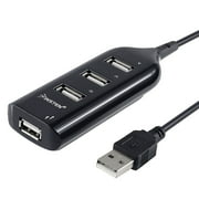4 Port USB Hub Expander for Laptop PC Computer, External Multi 2.0 Splitter Extender for MacBook Pro 2015 & Air 2017 with Cable Cord, 1