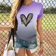 thumbnail image 2 of Camisetas con degradado de cuello redondo para mujer Blusas cómodas sueltas a la moda Tops de San Valentín Fridja  gope1382, 2 of 7