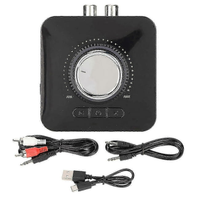 Rechargeable Bluetooth o Adapter, LED Digital Display, Wireless Music Transmitter Receiver with HD Microphone for TV Speaker