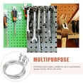 thumbnail image 2 of WHAMVOX  6 Pcs Pegboard Cup Holder Rings Utility Hooks Accessories Silver, 2 of 8