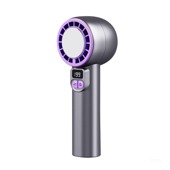 Portable Outdoor Handheld Fan 0-199 Speed Mini Cooling USB Rechargeable Control Cooling Fan with Cold Compress