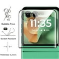 thumbnail image 3 of [3 Pack] Tempered Glass Screen Protector for Samsugn Galaxy Z Flip 7, Fingerprint Unlock Support Case Friendly Anti-Scratch Bubble Free Anti-Fingerprint Easy to Install Screen Protector, Black, 3 of 7