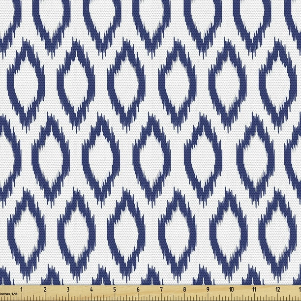 Ikat Fabric By The Yard Eastern Ornament In Blue Exotic Art Elements Curves Simple Design Print Upholstery For Dining Chairs Home Decor Accents Royal And White Ambesonne Com - What Is Home Decor Fabric Ikat Fabric By The Yard Eastern Ornament In Blue Exotic Art Elements Curves Simple Design Print Upholstery For Dining Chairs Home Decor Accents Royal And White Ambesonne Com - What Is Home Decor Fabric