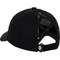 thumbnail image 2 of Adidas Golf Ladies Criscross 3 Stripes Hat Black, 2 of 4