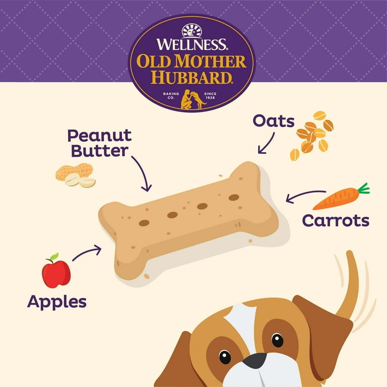 Old Mother Hubbard by Wellness Classic P-Nuttier Value Box Natural Large Oven-Baked Biscuits Dog Treats, 6-lb box Old Mother Hubbard by Wellness Classic P-Nuttier Value Box Natural Large Oven-Baked Biscuits Dog Treats, 6-lb box