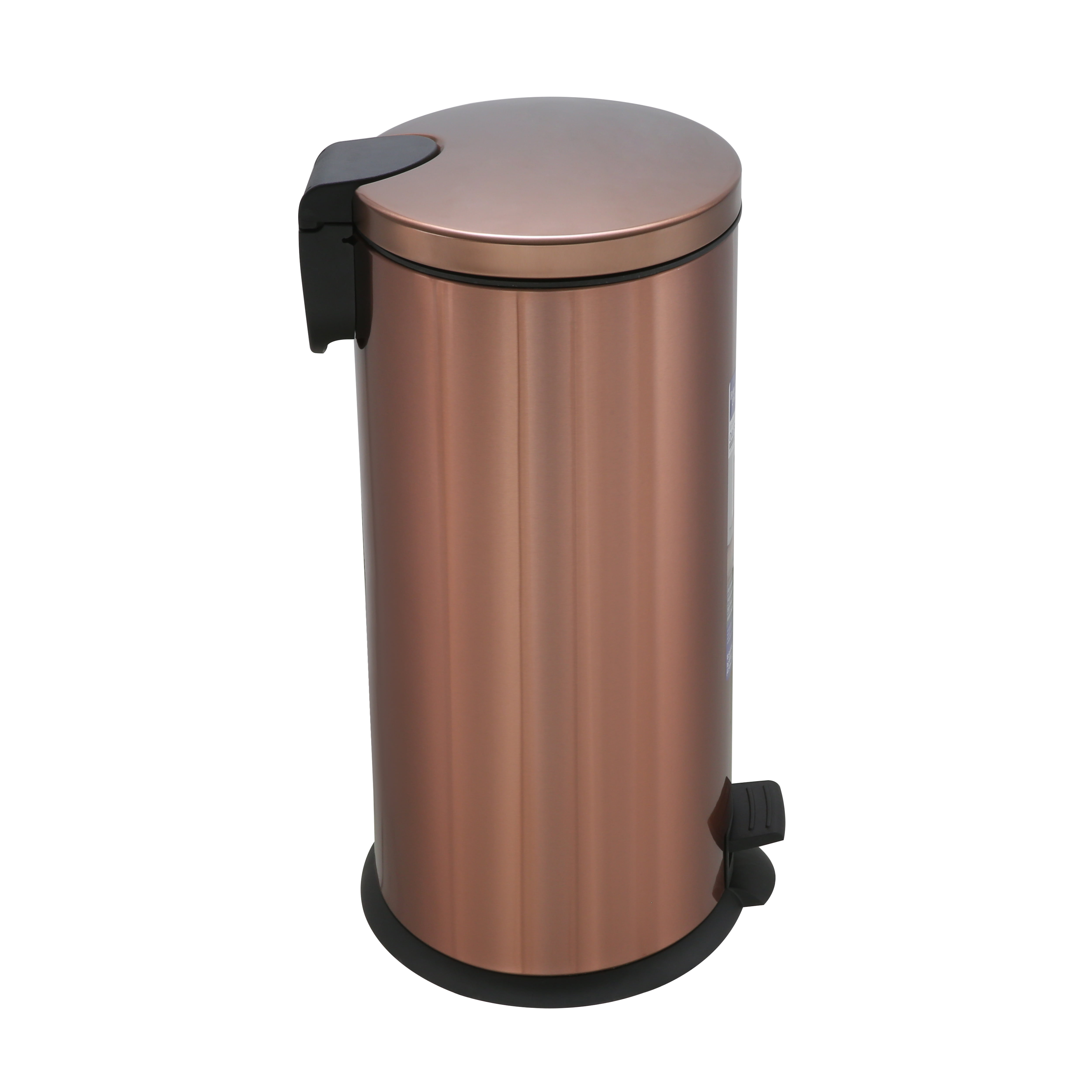 Better Homes Garden Trash Waste Can 10.5 Gal Oval Copper. 
