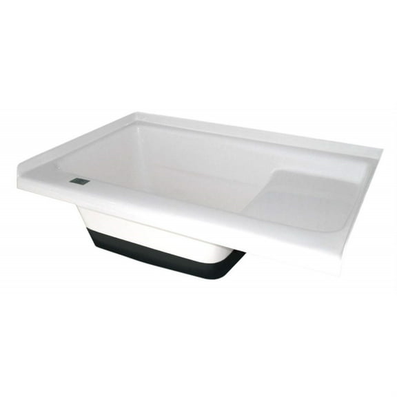 ICON 00474 Polar White, 36" x 13" Sit-In Step Tub with Left Hand Drain RV Part