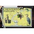 thumbnail image 3 of Chestertown, Maryland, Nautical Chart (12x18 Wall Art Poster, Room Decor), 3 of 3