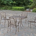 thumbnail image 2 of 5-Piece Sun Ray Iron Square Dining Group, 2 of 3